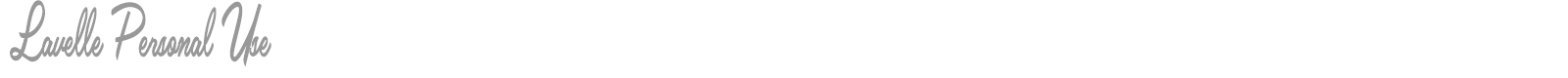 Lavelle font preview